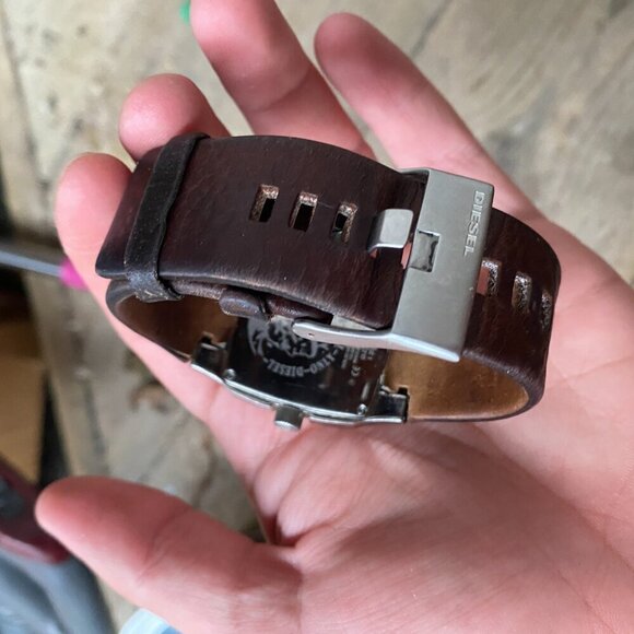 Vintage Stainless Steel Diesel Watch Water Resistant 330m Brown Watch - Picture 3 of 8